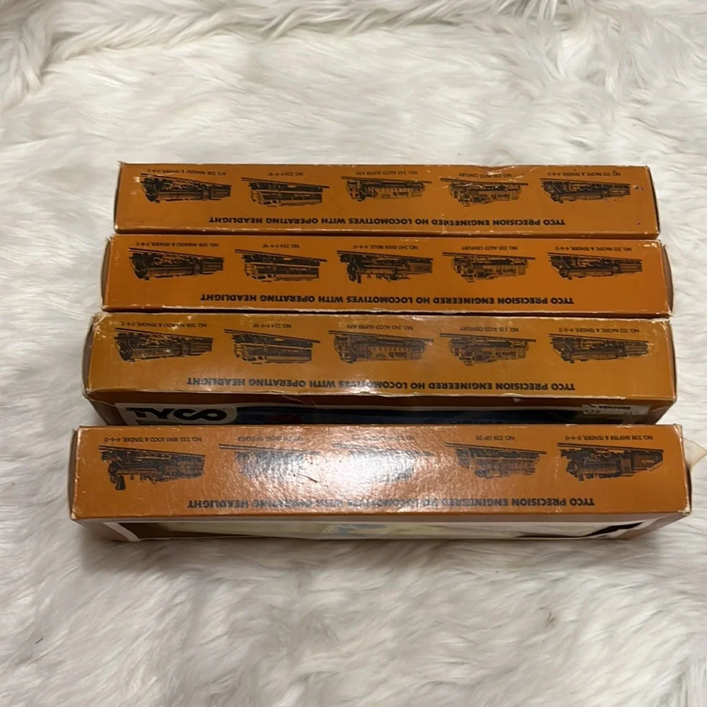 Rare Vintage TYCO Original Box Bundle 4 Scale Train Advertisement Company